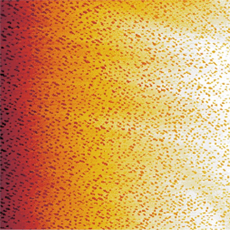Atomic force microscope scan of a Blu-ray disc, showing a dense field of small recorded marks.
